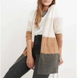 Madewell colorblock cardigan size small